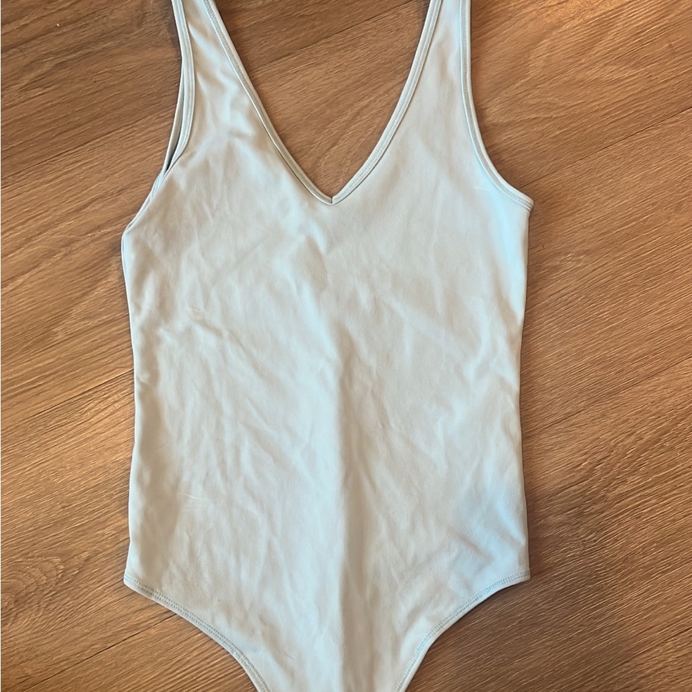 Abercrombie & Fitch Soft A&F Collection bodysuit in Light Blue
